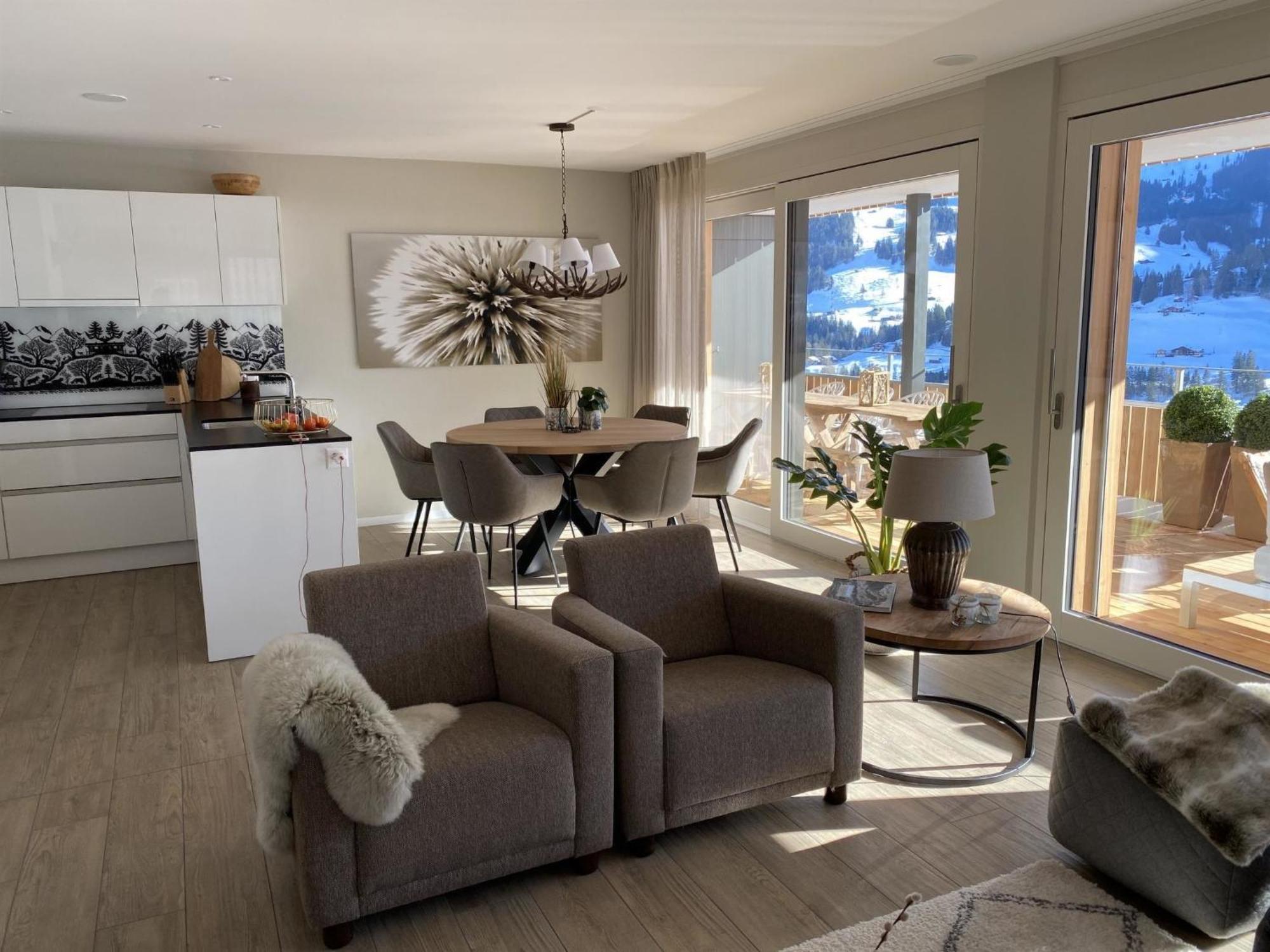 Apartment Alpenrose Adelboden Extérieur photo